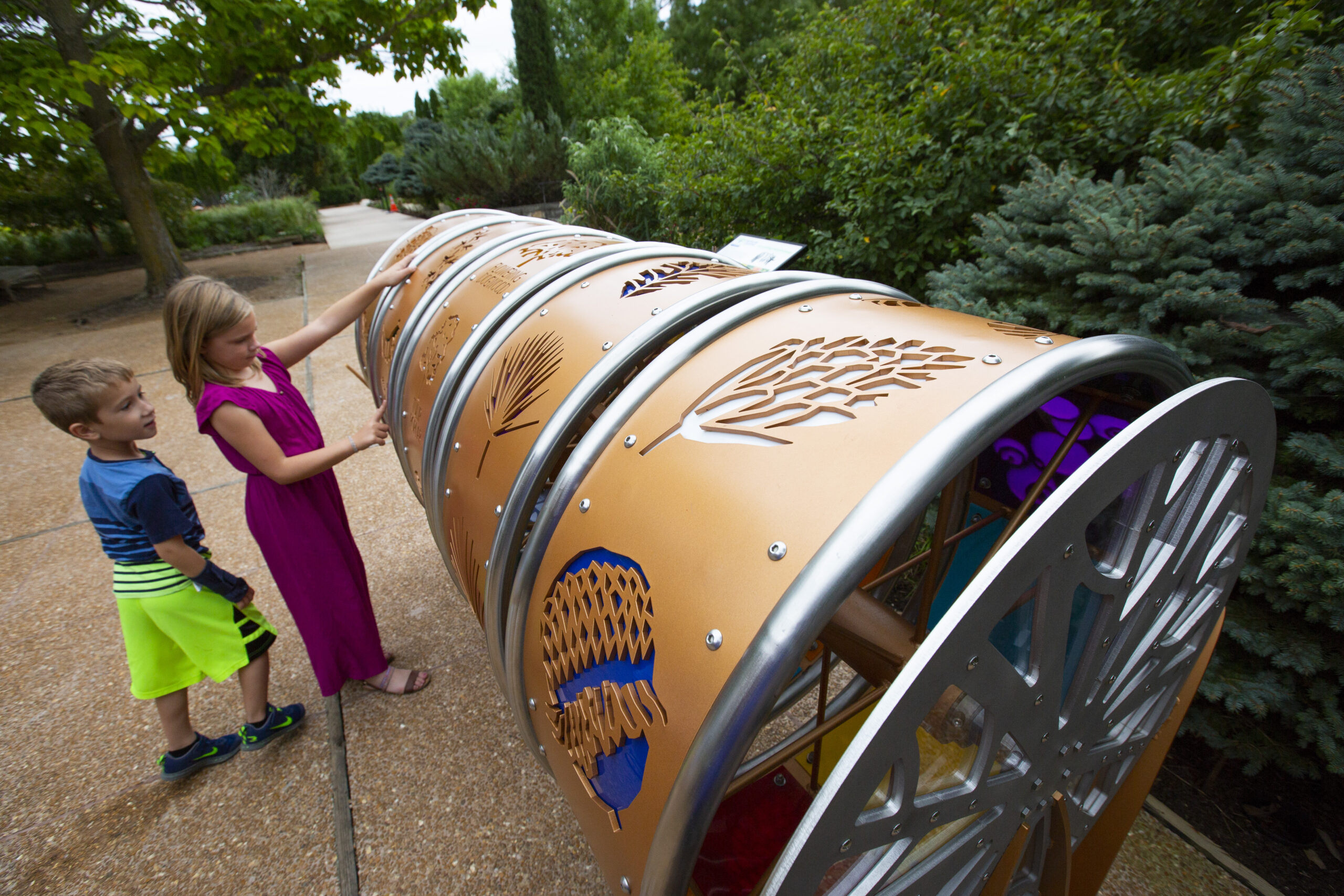 Design build exhibit at Reiman Gardens, 2019. (Christopher Gannon/Iowa State University)